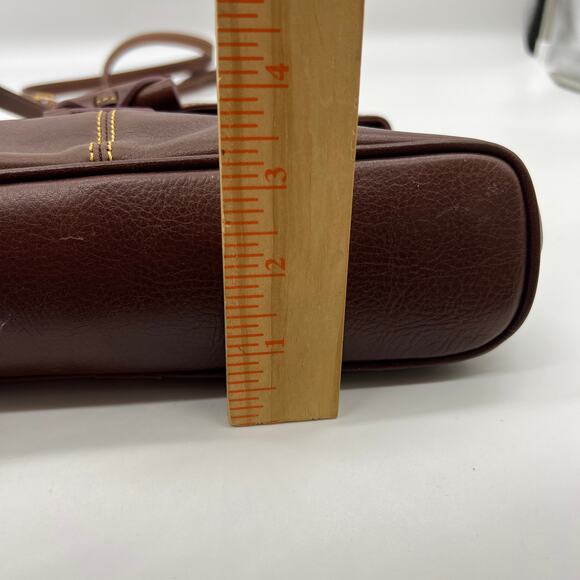 Dooney & Bourke Florentine Med Toggle Crossbody Bags Chestnut Brown - Picture 9 of 16